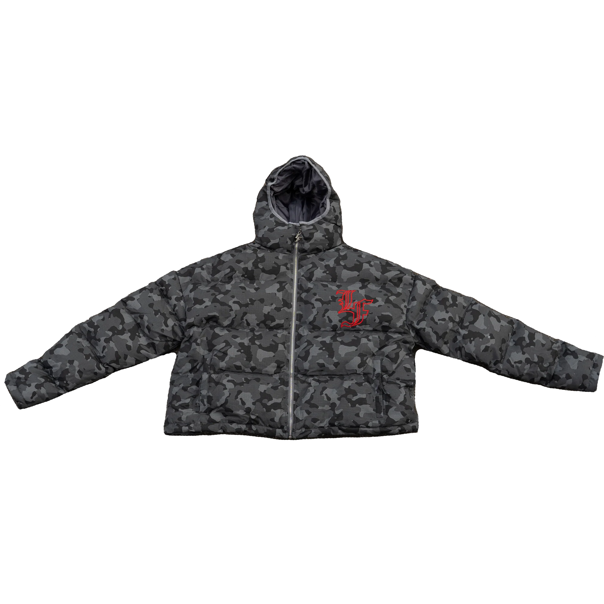 Camo Cargo Puffer - Image 3