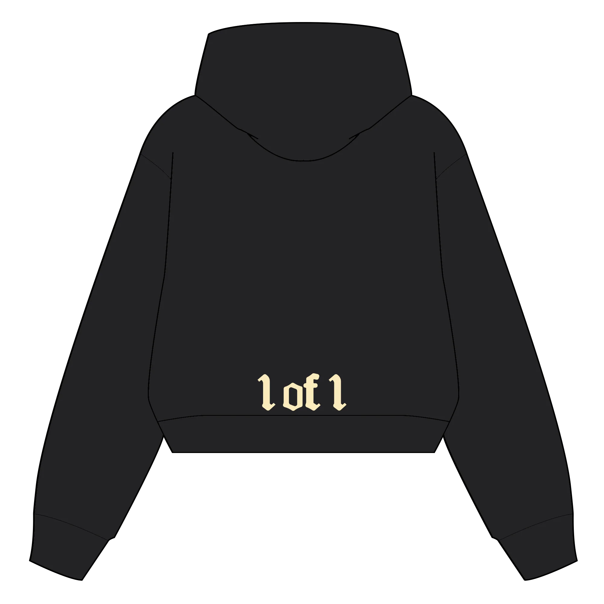 Est. 2001 Womens Crop Hoodie - Image 4