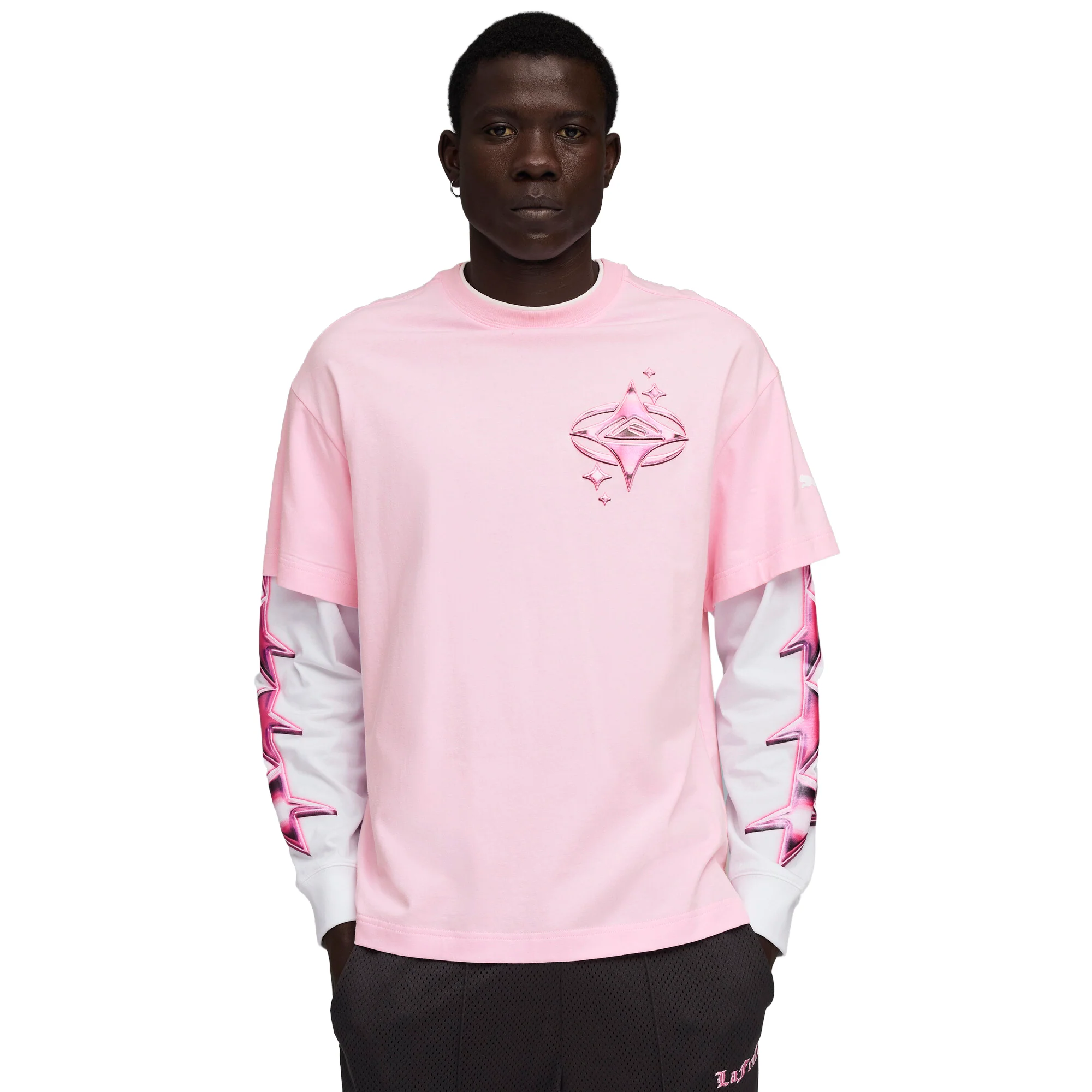 LaFrancé Pink HEEM Long Sleeve Tee - Image 3