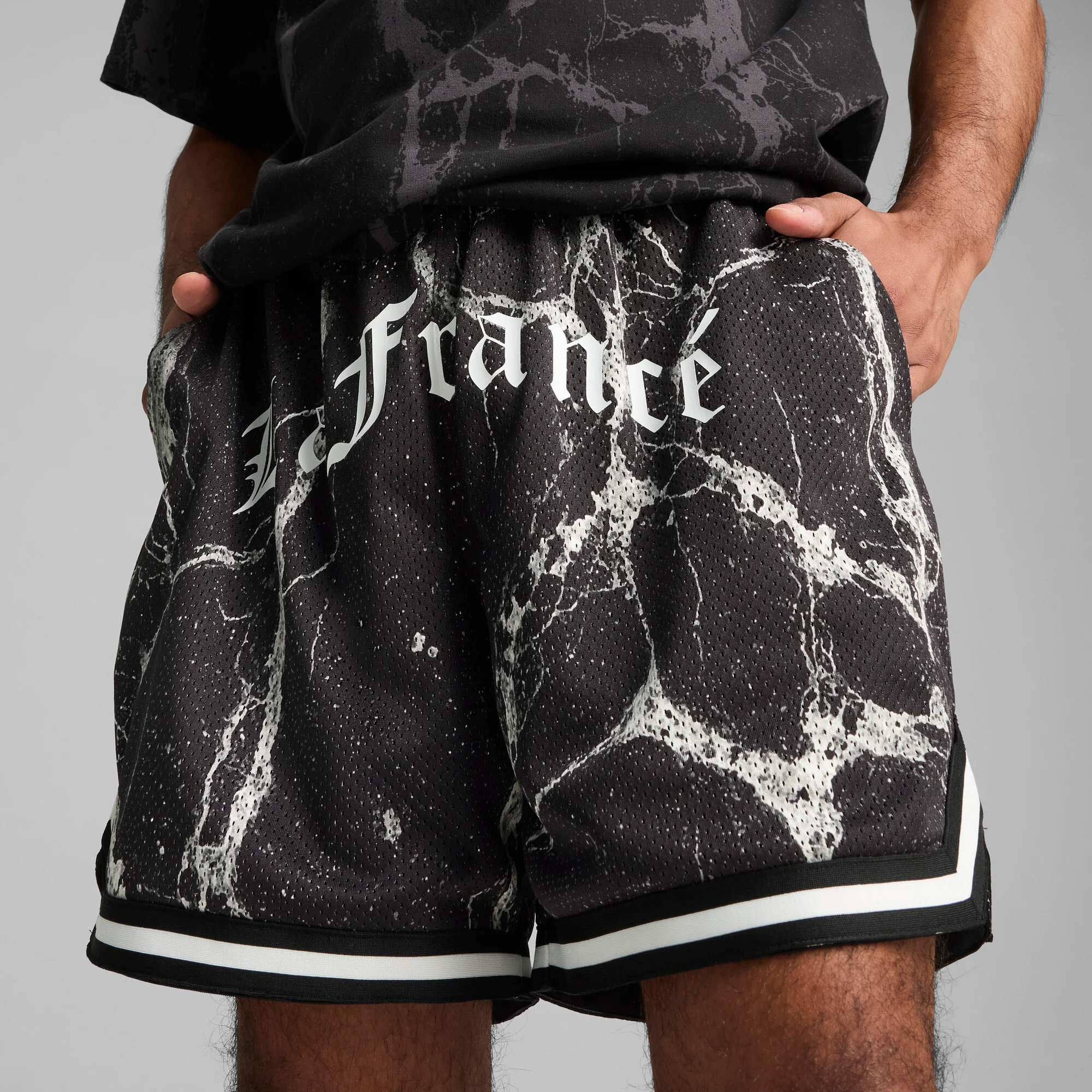 PUMA x LaFrancé Written in Chrome Men's Basketball Shorts - Image 3