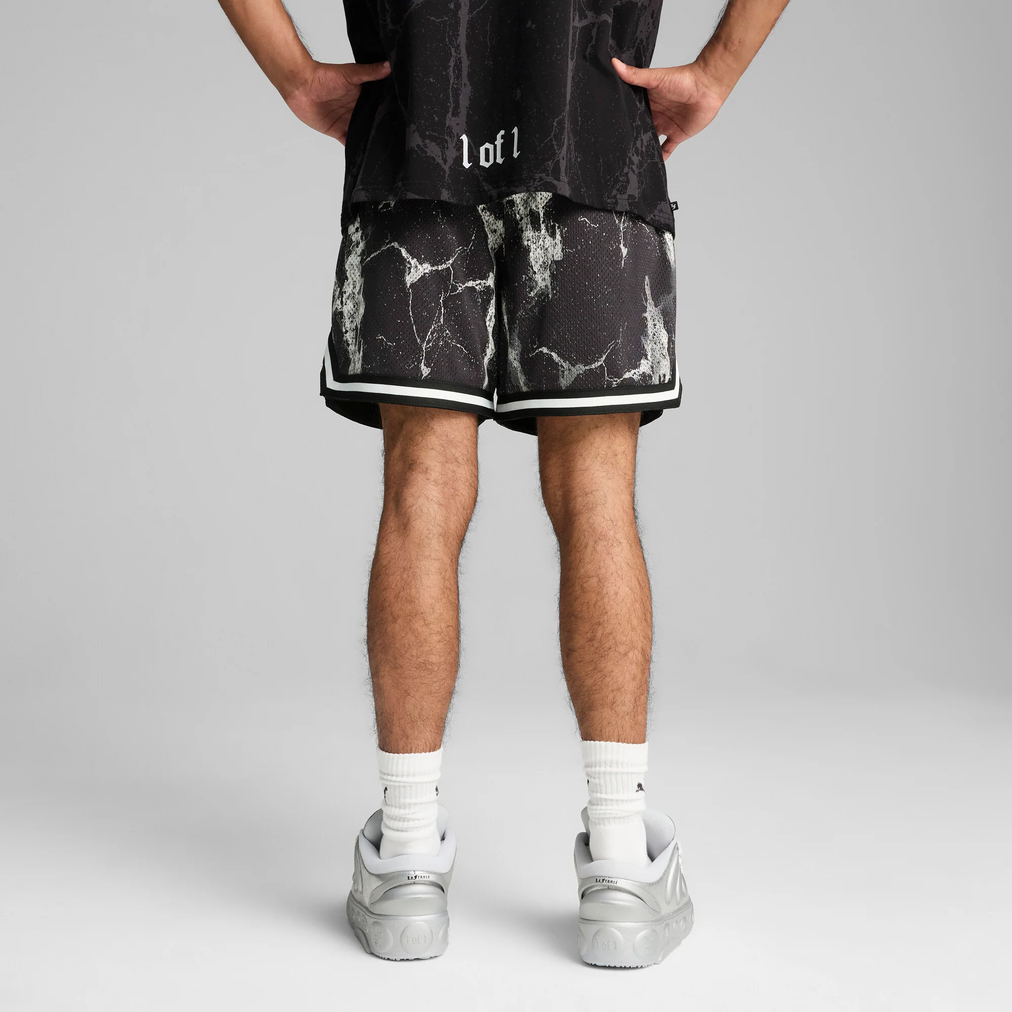 PUMA x LaFrancé Written in Chrome Men's Basketball Shorts - Image 4
