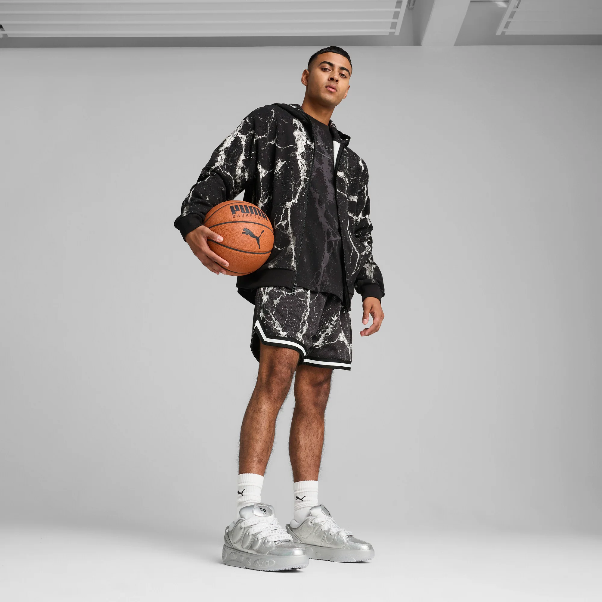 PUMA x LaFrancé Written in Chrome Men's Basketball Shorts - Image 5