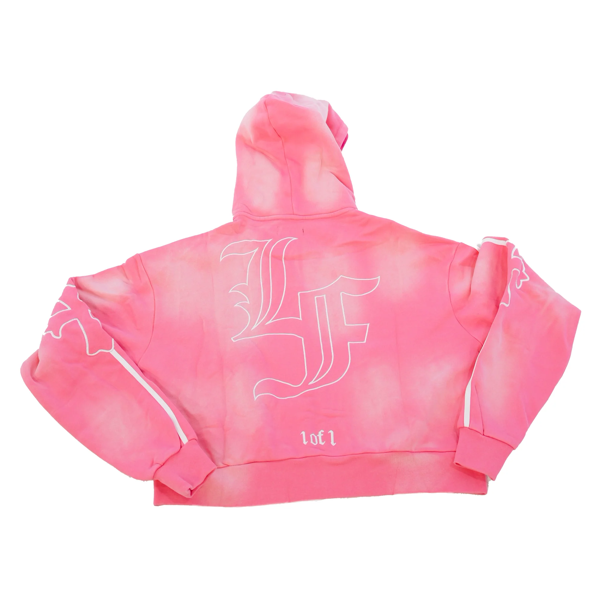 Cross Double Hood Crop Zip Up - Image 4