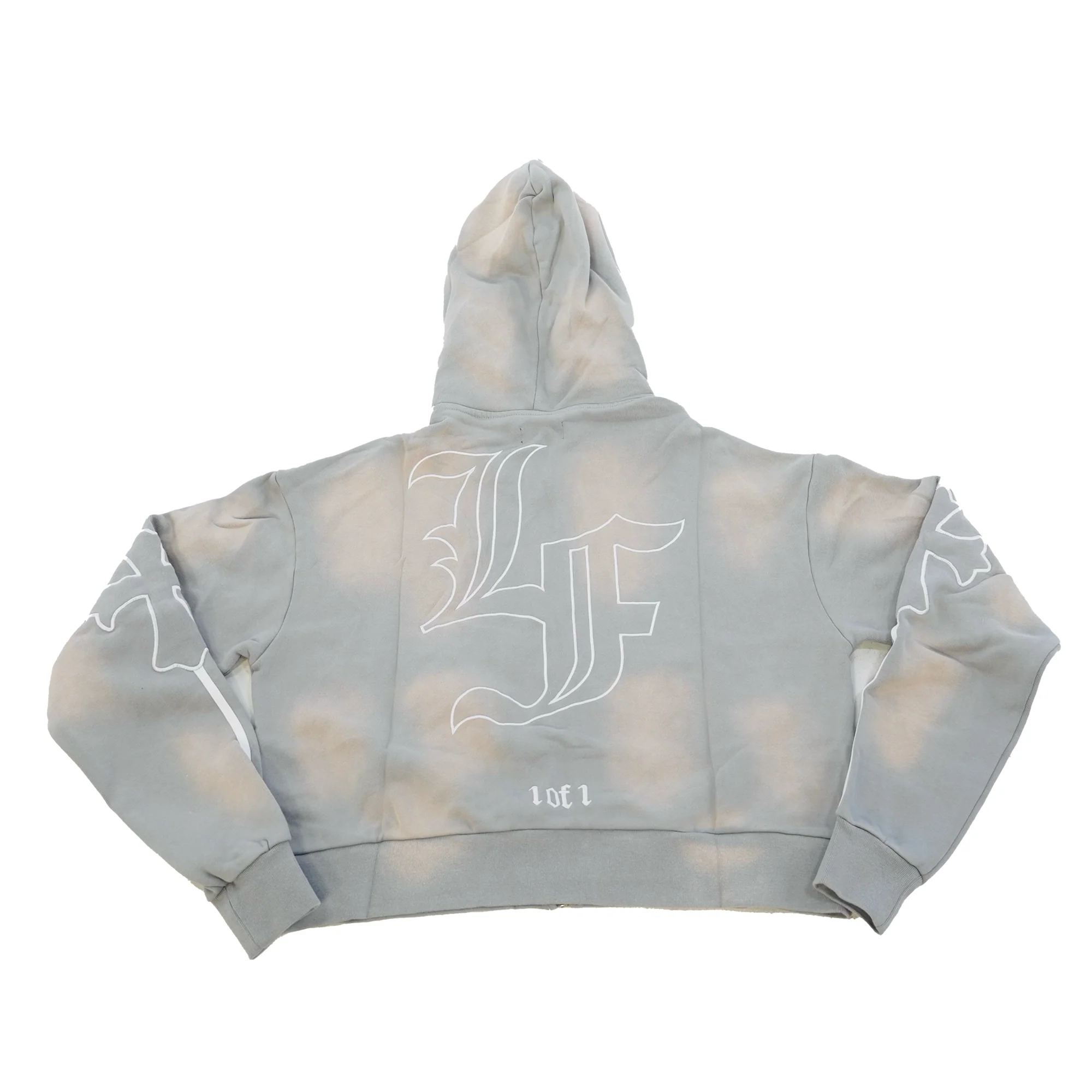 Cross Double Hood Crop Zip Up - Image 6