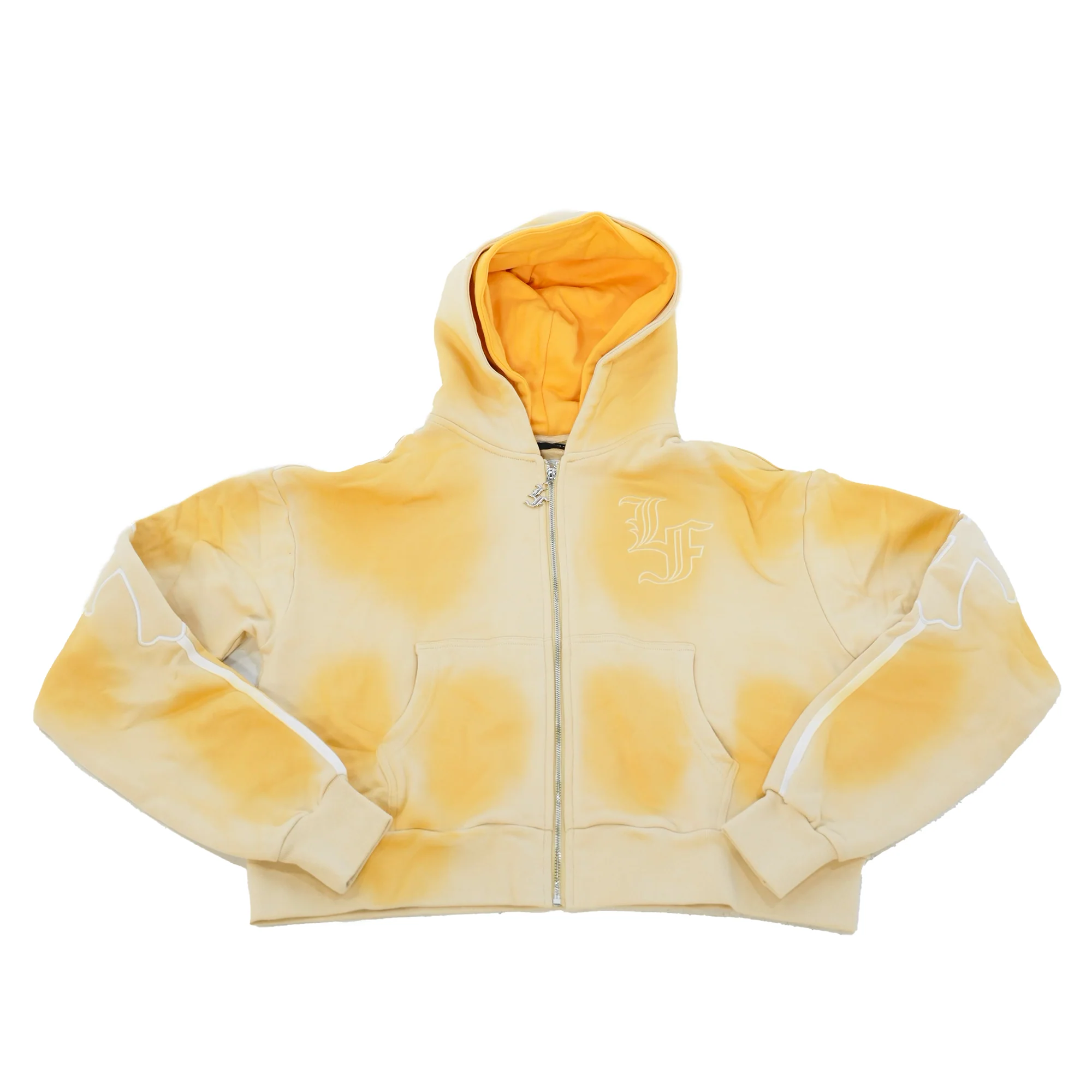 Cross Double Hood Crop Zip Up - Image 7