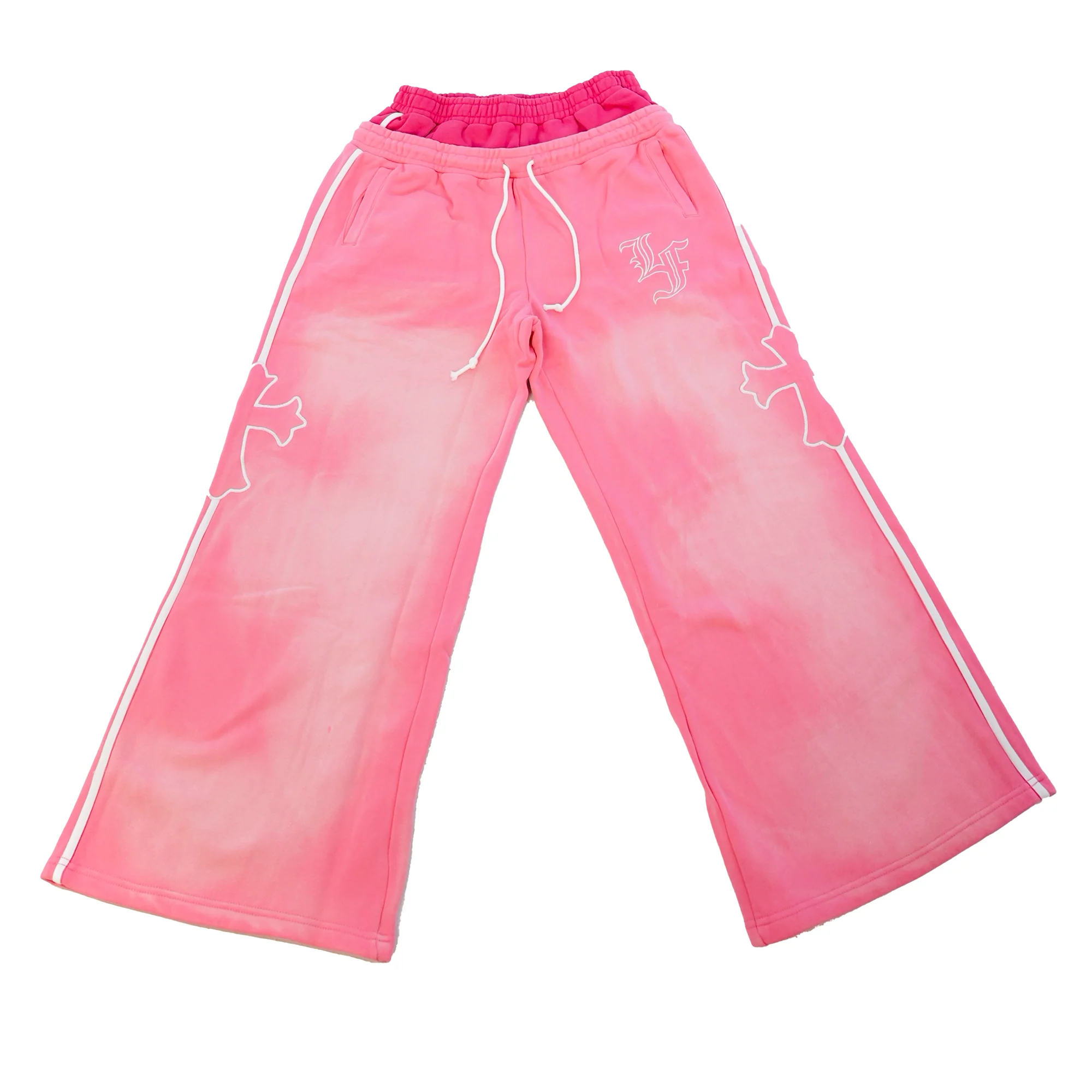 Cross Double Waist Baggy Sweatpant - Image 3