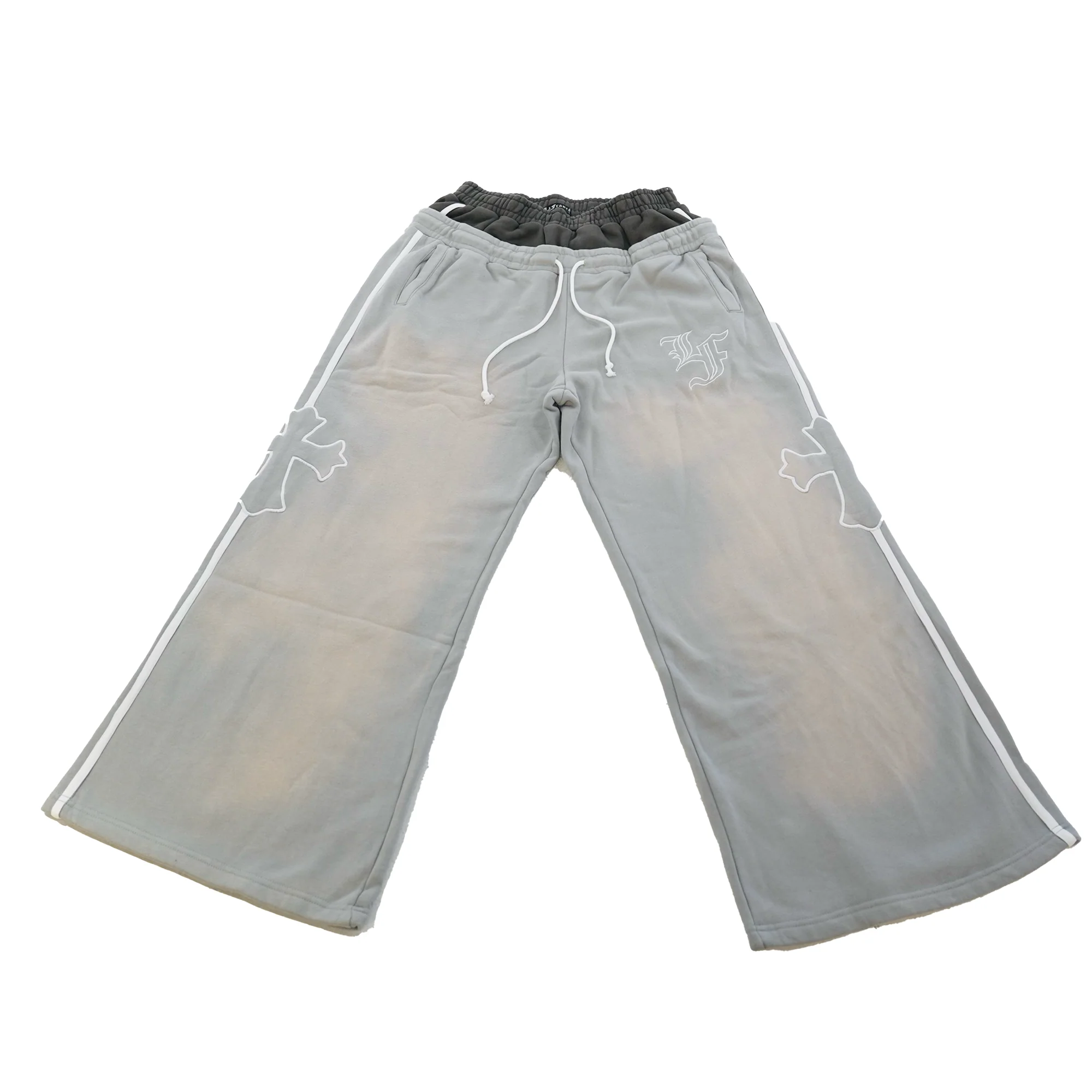 Cross Double Waist Baggy Sweatpant - Image 5